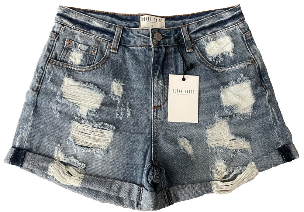 Blank Paige Denim Collection Women’s Distressed Denim Shorts Daisy Dukes